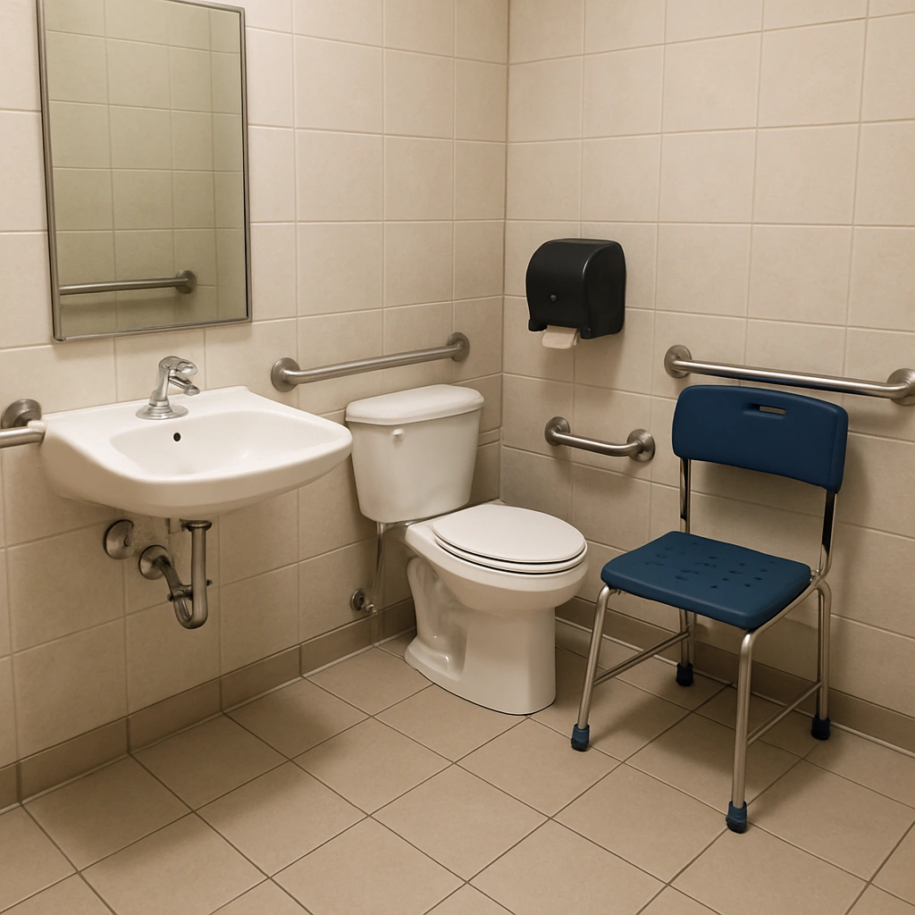 sample image of a toilet that is handicap accessible