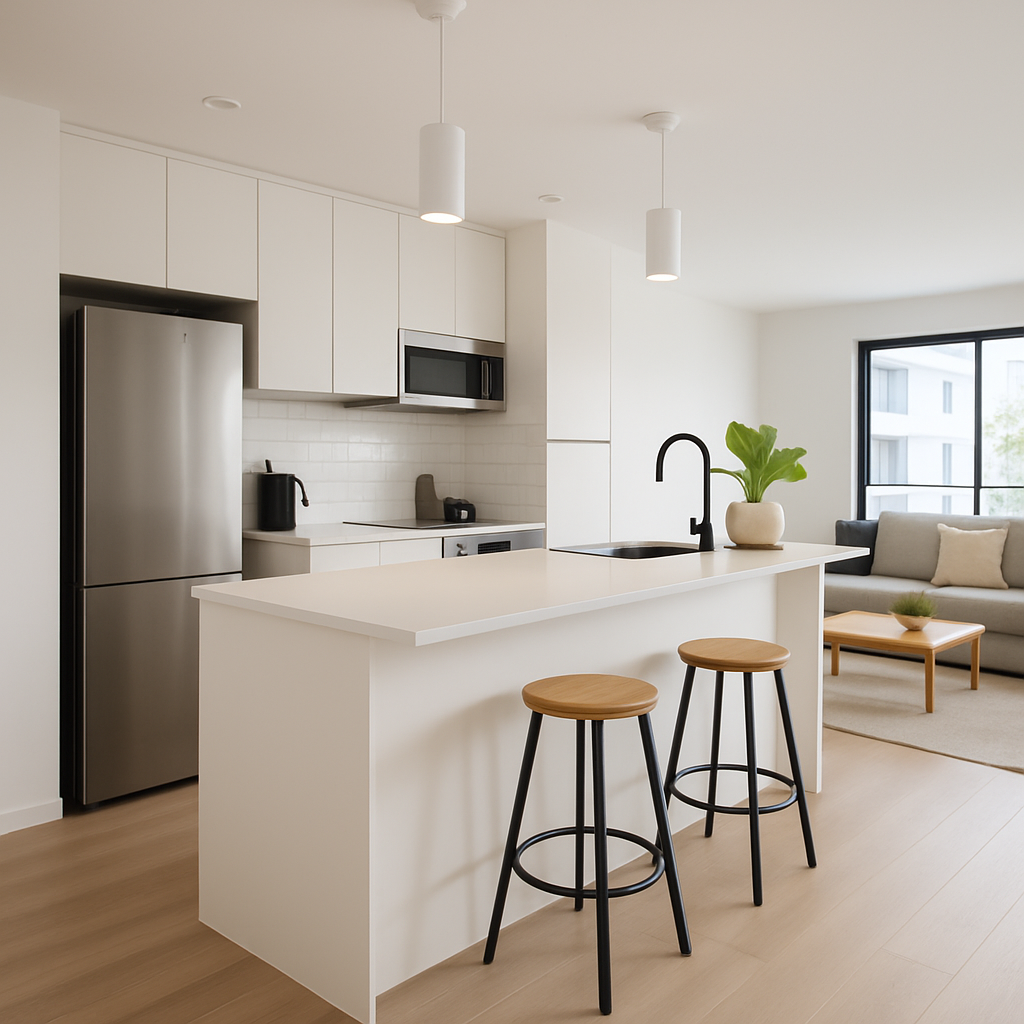image of a kitchen for topic about apartment renovation ideas