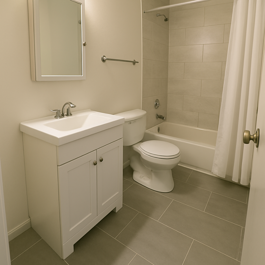 sample image of a bathroom for topic about ideal tiles for bathroom